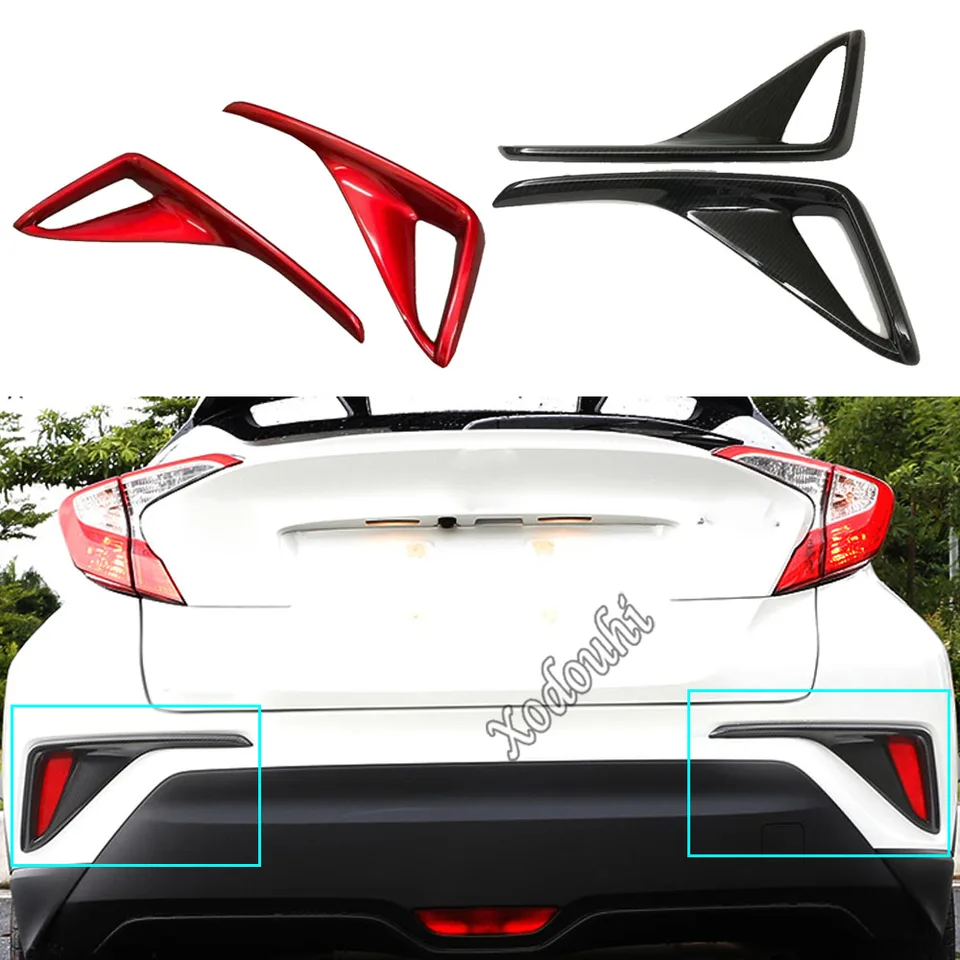 Pre Toyota Chr C-HR 2017 2018 2019 2020 2021 Body ABS Chrome/Kryt z uhlíkového vlákna Zadný chvost Zadná hmlová žiarovka Rám