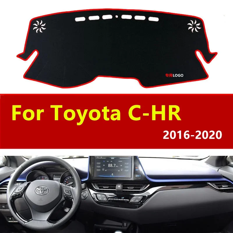 Pre Toyota Chr C HR C-HR 2016 2017 2018 2019 2020 Kryt Dashboard Car Dashboard Vyhnite sa indikálnemu podložke Platforma Desk Desk Mat Príslušenstvo