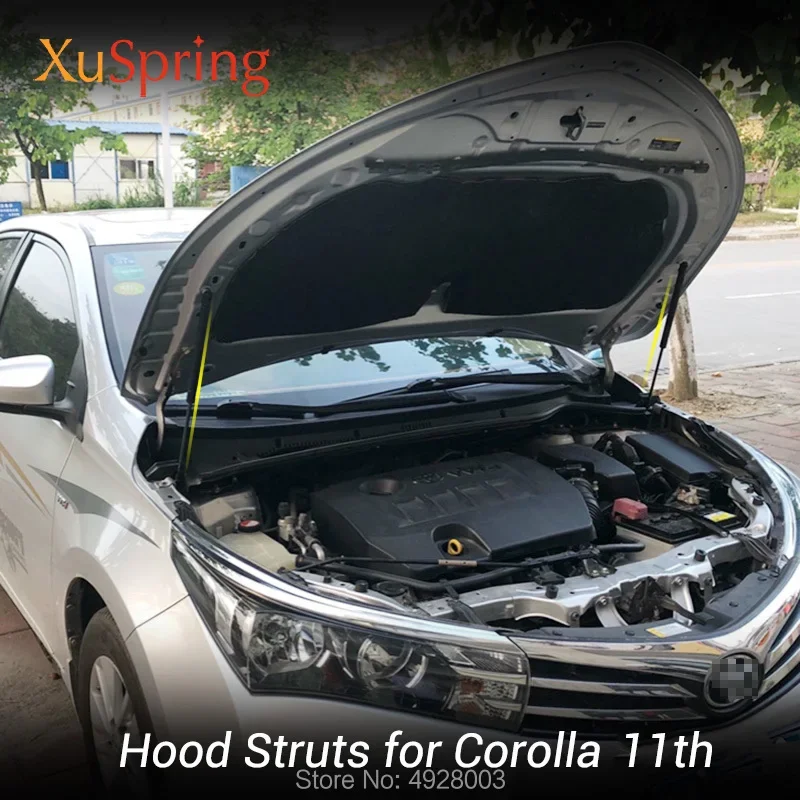 pre Toyota Corolla axio E160 E170 2012-2019 11. kapucňa Motor Spring Shock Zdvíhacie tyče Podporuje hydraulické prúty Styling