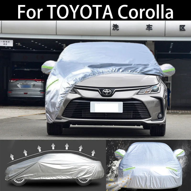 Pre toyota Corolla Cover Cover Dustodope odolný voči vonkajšiemu vnútornému UV Snehovému odolné voči slnečnému žiareniu vodotesný krupobitie pre auto pre auto