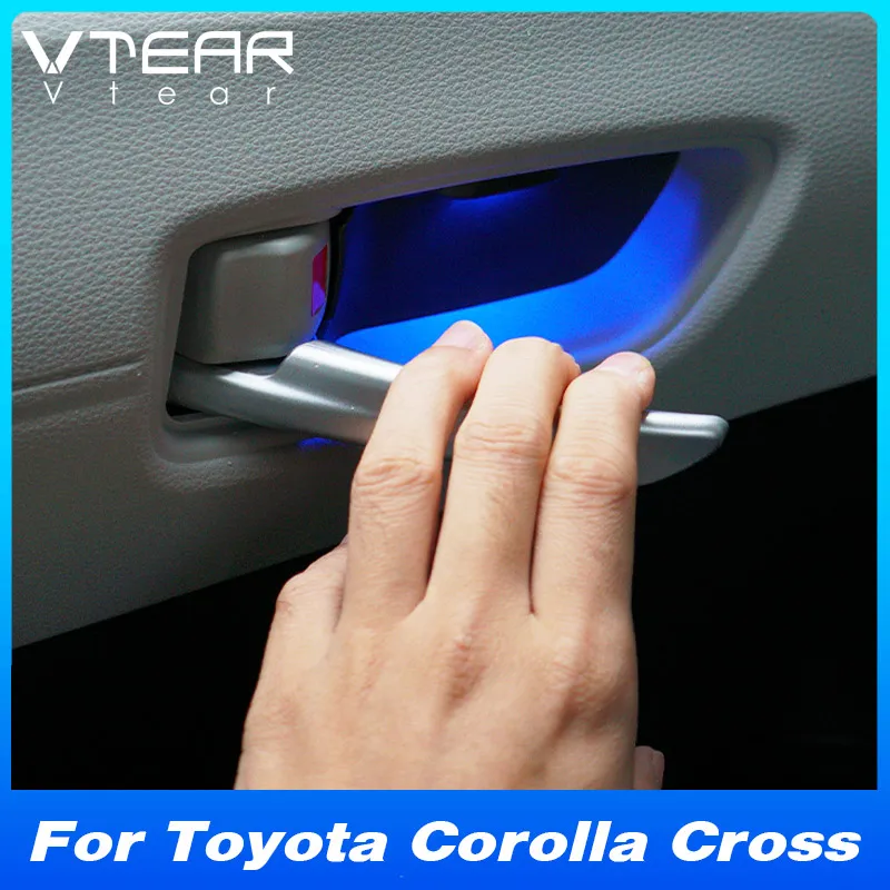 Pre Toyota Corolla Cross XG10 2021 2022 2023 LED Dvere misky na rukoväť misky Atmosféra atmosféra svetla Modifikácia Produkt
