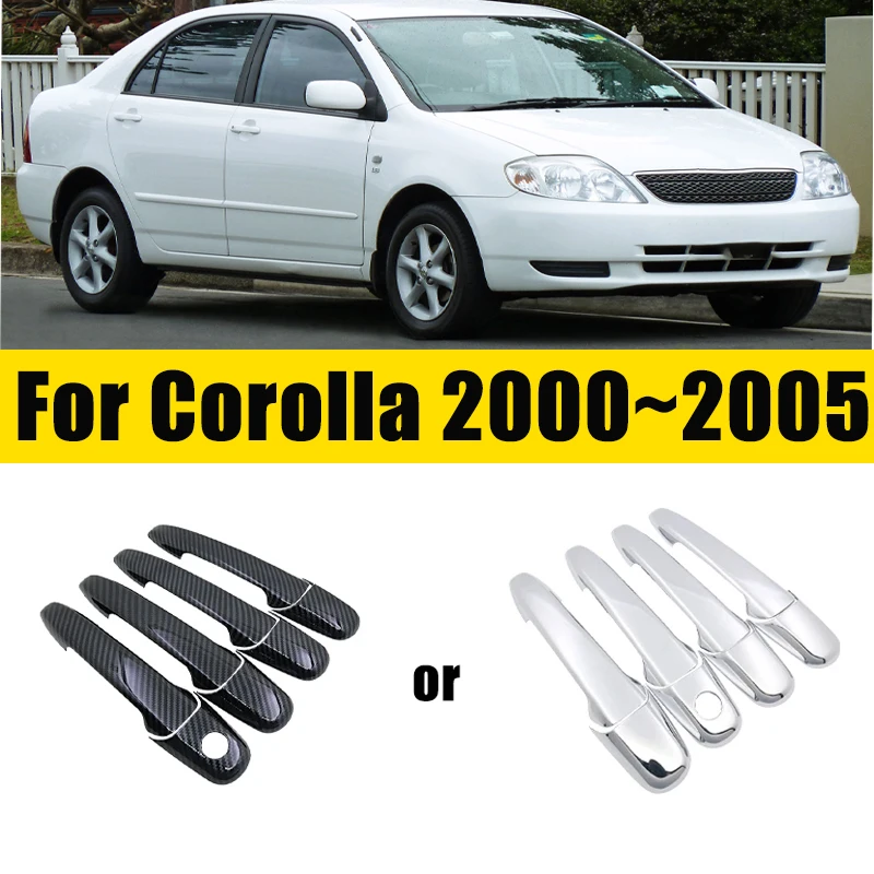 Pre Toyota Corolla Verso E120 Sportsvan 2000 ~ 2005 2004 2003 2003 Rukoväť dverí Dvere Automobil Anti-Scratch Tres