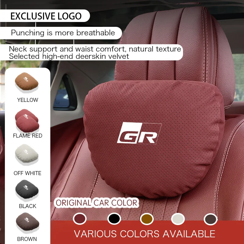Pre toyota GR logo Prado Corolla CHR RAV4 Príslušenstvo Hybridné príslušenstvo automobilový vankúš SEDADLA SEDADLA SEDADLA SLATÁ LUMBÁLNA chrbtica