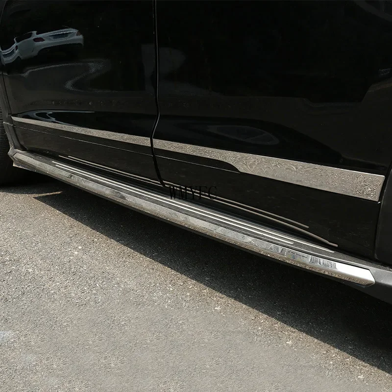 Pre Toyota Highlander 2015 2016 2017 2018 2018 2019 2020 Bočná línia dverí Ozdobenie tela formovanie čalúnenia kryt strážca chránič automobilu Styling