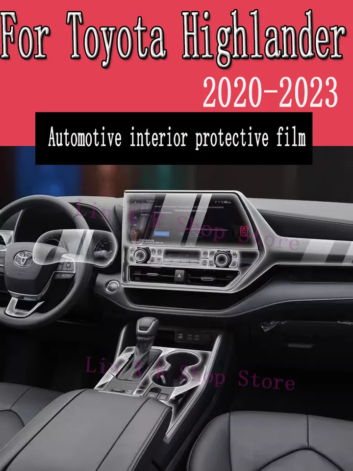 Pre Toyota Highlander 2020 2022 2023 Gearbox Panel Navigation Screen Screen Automotive Interior TPU ochranný filmový kryt proti štrku