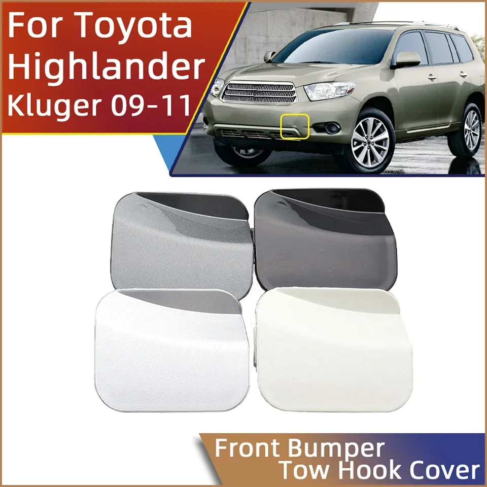 Pre Toyota Highlander Kluger 2009 2011 2011 2011 predný nárazník ťahá na ťahanie očného krytu kryt vleku na ťahanie