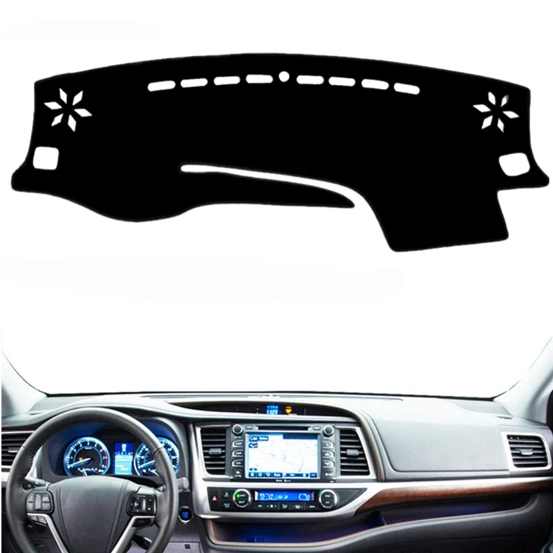 Pre Toyota Highlander Kluger 2014 2015 2016 2017 2018 2018 Conser Dashboard Cover Mat Rug Anti-UV Dash Sunshield Carpet Automatické príslušenstvo