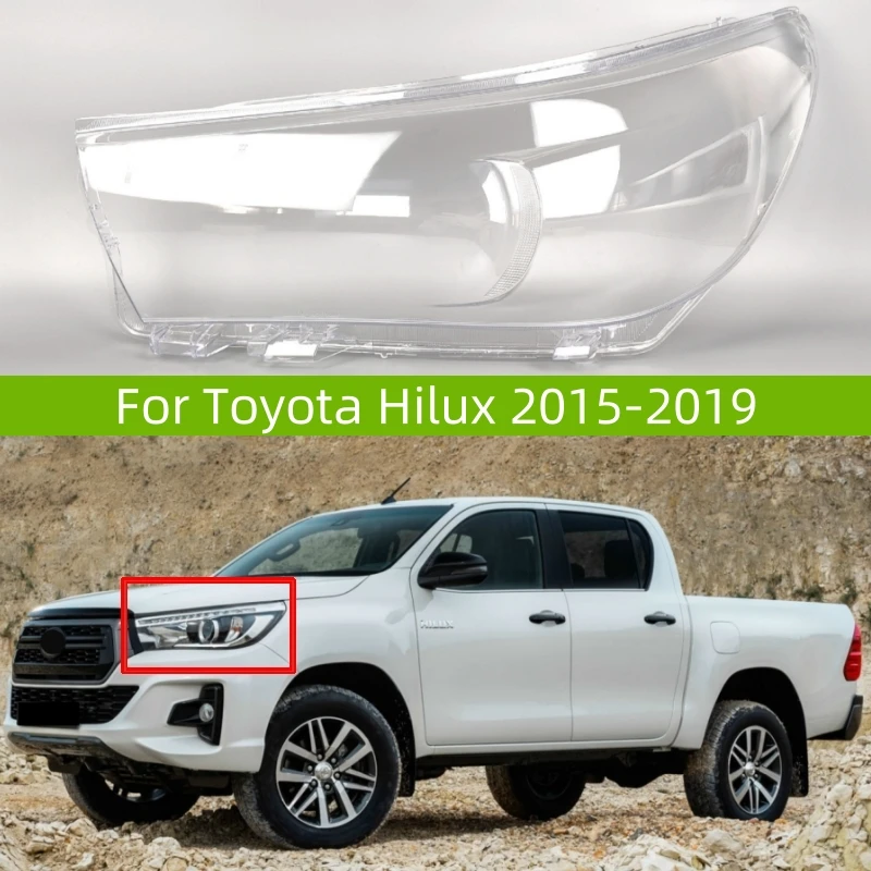 Pre Toyota Hilux 2015-2019 Príslušenstvo automobilu Produkty Svetlá svetlá sklo Vymeňte pôvodnú tienidlá