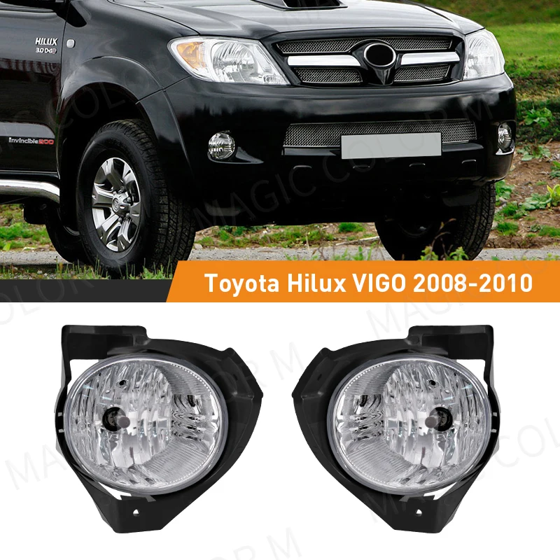 Pre Toyota Hilux Vigo 2008 2009 2010 FOG Light Lamp Day Running Halogén Halogénové auto predné nárazníky prepínač relé 12V