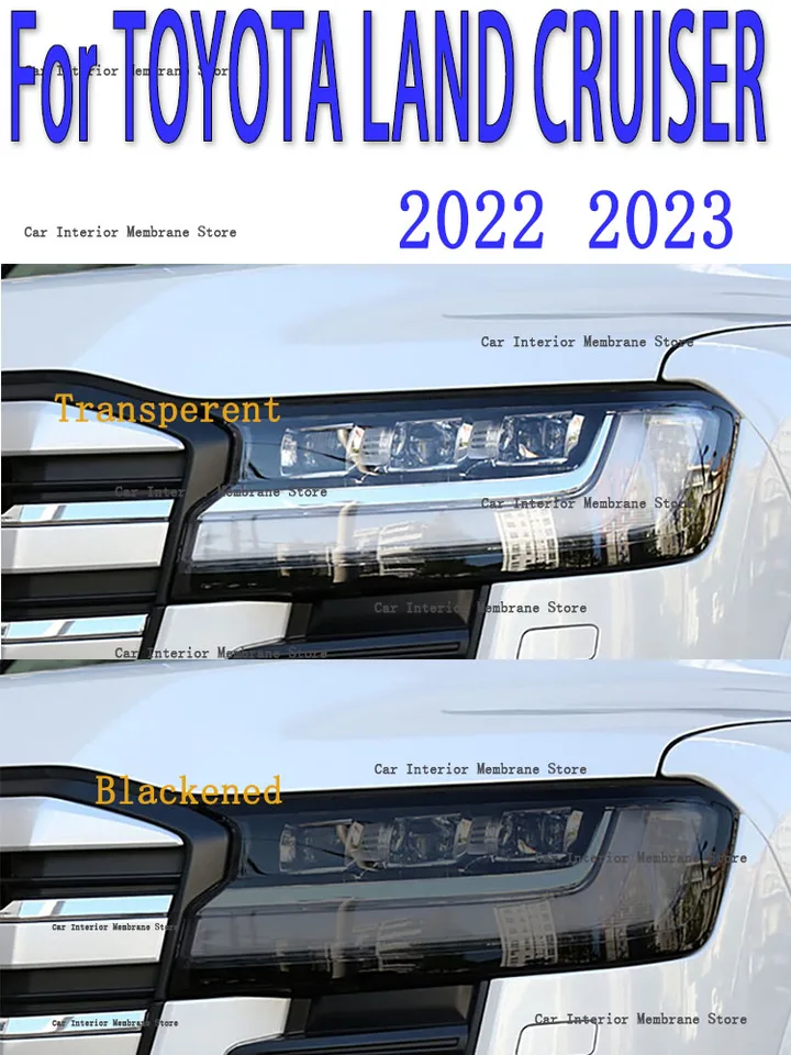 Pre Toyota Land Cruiser 2022 2023 Vonkajší svetlomet proti prednej lampe Tint TPU TPU TPU TPU Príslušenstvo TPU Príslušenstvo TPU