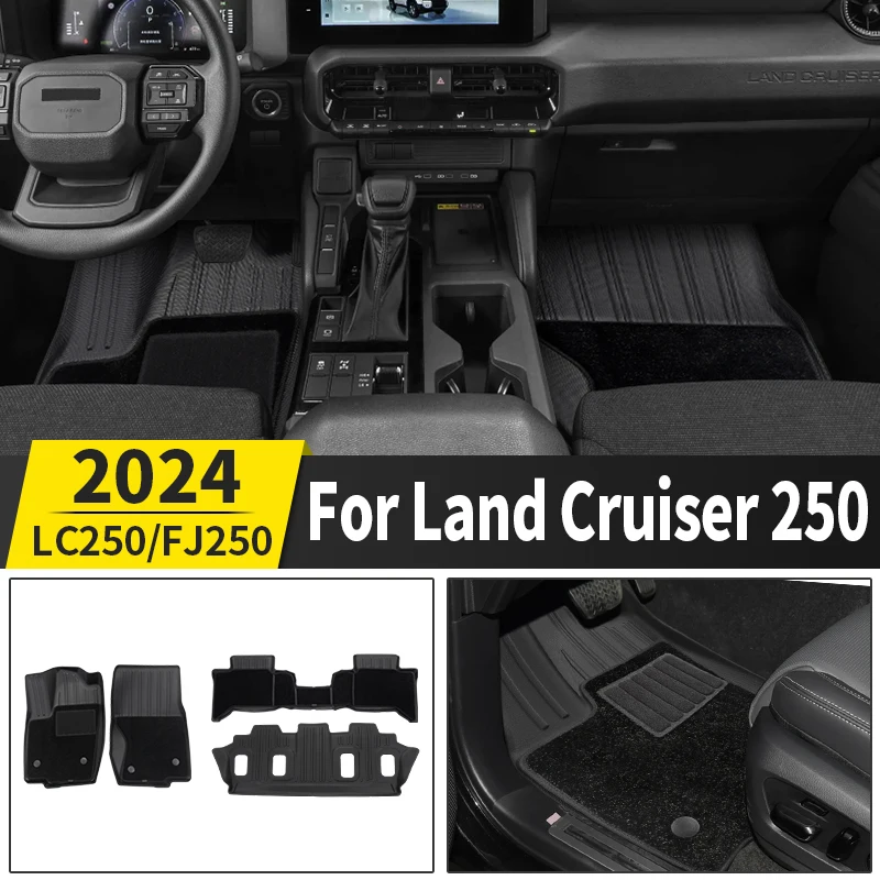 Pre Toyota Land Cruiser 250 2024 2025 Prado LC250 1958 Podlahové rohože/kmeňa Mats Interiér Vylepšené doplnky Modifikácia Modifikácia ladenia