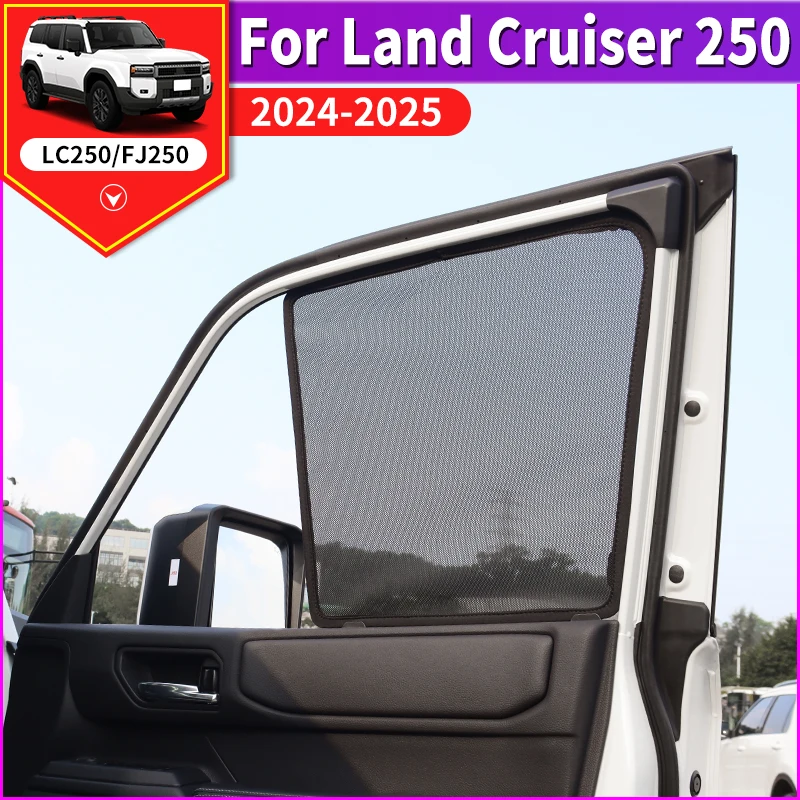 Pre Toyota Land Cruiser 250 Prado LC250 2024 2025 1958 Prvé vydanie Interiérové ​​príslušenstvo, obrazovky na bočné okno, okenné odtiene okien