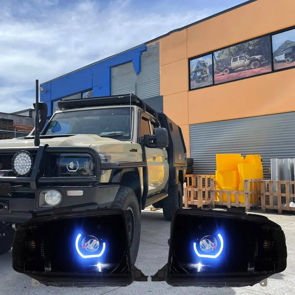 Pre Toyota Land Cruiser LC79 FJ79 Svetlomet Plné prispôsobenie prednej lampy LED LED Dizajn RGB Design pre Land Cruiser 70 Series