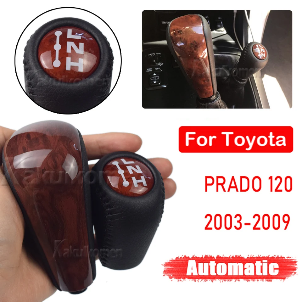 Pre Toyota Land Cruiser Prado 120 2003 2004 2005-2009 Čierna drevená farba radiaci automat