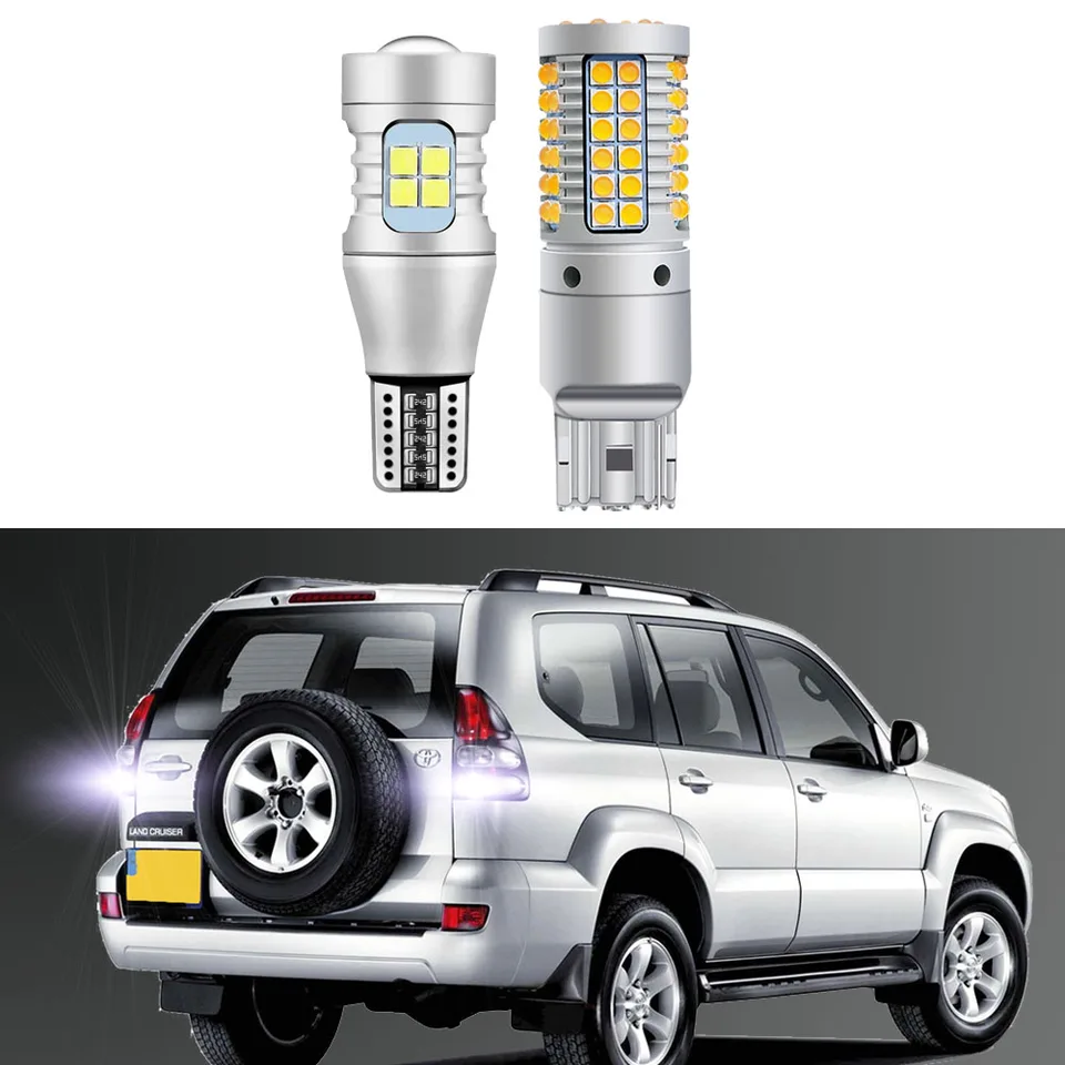 Pre Toyota Land Cruiser Prado 120 J120 2003-2009 LED žiarovky exteriérové ​​zákruty záložnej brzdy Brzdenie Canbus
