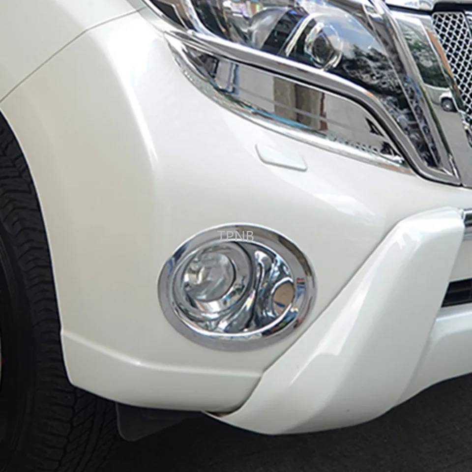 Pre Toyota Land Cruiser Prado 150 2010 2012 2012 2013 2015 2015 2016 2017 ABS Chrome Chrome Front and zadná hmlová lampa Tink Cover