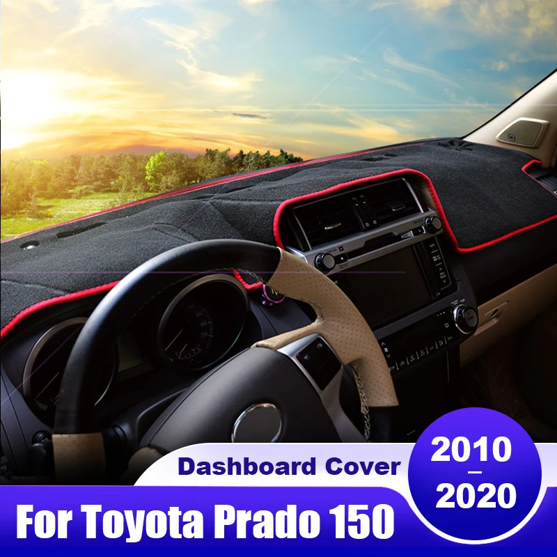 Pre Toyota Land Cruiser Prado 150 FJ150 2010- 2017 2018 2019 2020 2020 Kryt Dashboard Cover Dash Mat Anti-UV Non-Slip Pad príslušenstva