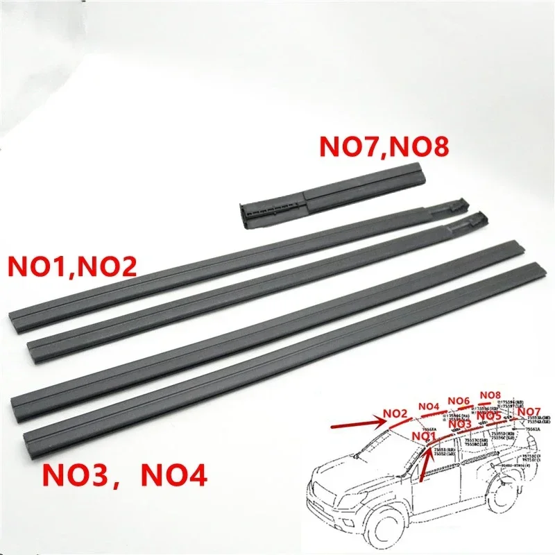 Pre Toyota Land Cruiser Prado LC150 FJ150 Strešná strecha čelného skla Gumový tesniaci pás pre Lexus GX460 GX400 URJ150 2010-2020