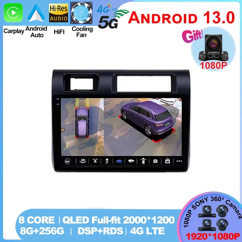 Pre Toyota Pickup Land Cruiser LC 70 79 Series 2007-2020 Android 14CarPlay Auto Car Radio navigácia GPS multimediálny videozáznam