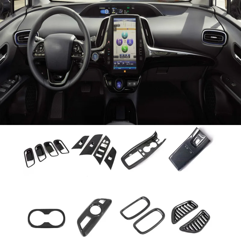 Pre Toyota Prius 50 Series 2019 2020 Interiérové ​​príslušenstvo okenný spínač krytu prevodového stupňa Panel Panel Cover Air Oultet Cover