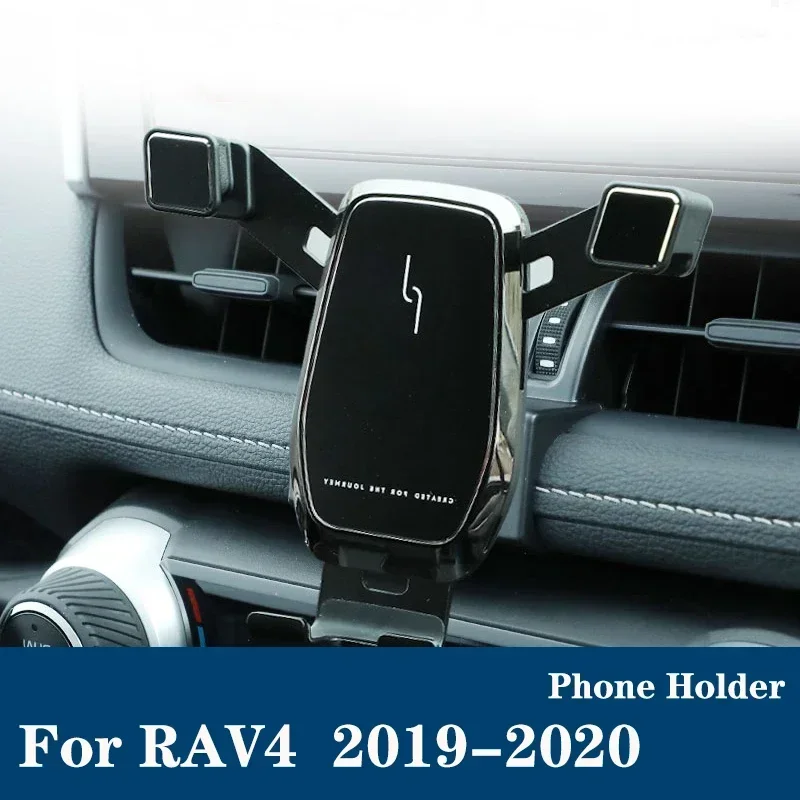 Pre Toyota RAV4 2019 2020 Držiteľ telefónu automobilu Vysoko kvalitný Air Vent Mobile Stand Stand Navigation Bracket Interior Modifikácia