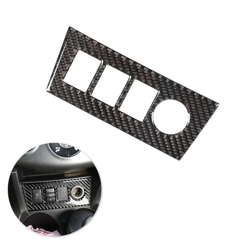 Pre Toyota Rav4 RAV 4 2006 2007 2008 2008 2009 2010 2012 2012 Cigareta Lighter Panel Panel Cover Cover Cover Cover z uhlíkových vlákien Nálepka