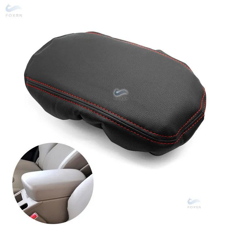 Pre Toyota Rav4 Rav 4 2006 - 2012 2012 2012 Control Control Control Box Cover Pu Leather s čiernym vláknom z peny