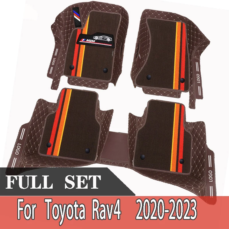 Pre Toyota Rav4 Rav 4 2020 2021 2022 2023 Non hybridné podlahové rohože automobil Automatické koberce Vlastné interiérové ​​príslušenstvo Dash Dash Waterproo