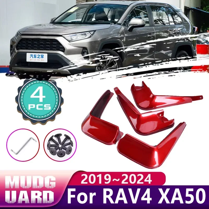 Pre Toyota RAV4 XA50 2023 Príslušenstvo 2019 ~ 2024 2022 Fender Fender Mud bahno Splash strážca predné koleso bahenné pečenie Paint Mudflaps