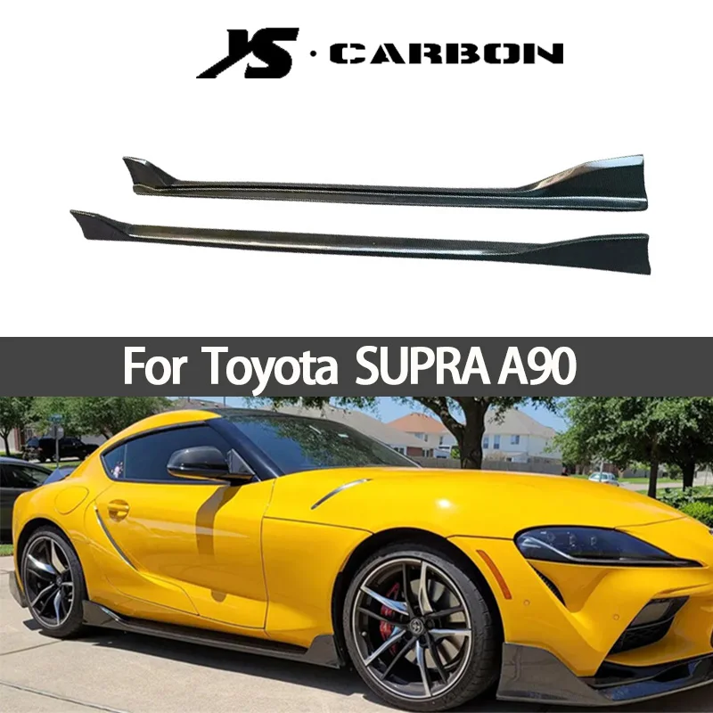 Pre Toyota supra gr mk ag bočná sukňa uhlíkových vlákien Side Spoiler Hot Sale A90 Bočná sukňa