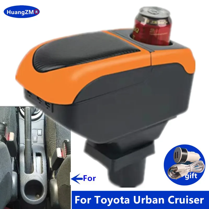 Pre Toyota Urban Cruiser Box pre lakťovú krabicu pre Toyota ist lakťová skrinka Center Storage Box Interiér vyhradený dodatočný dodatočný doplnok