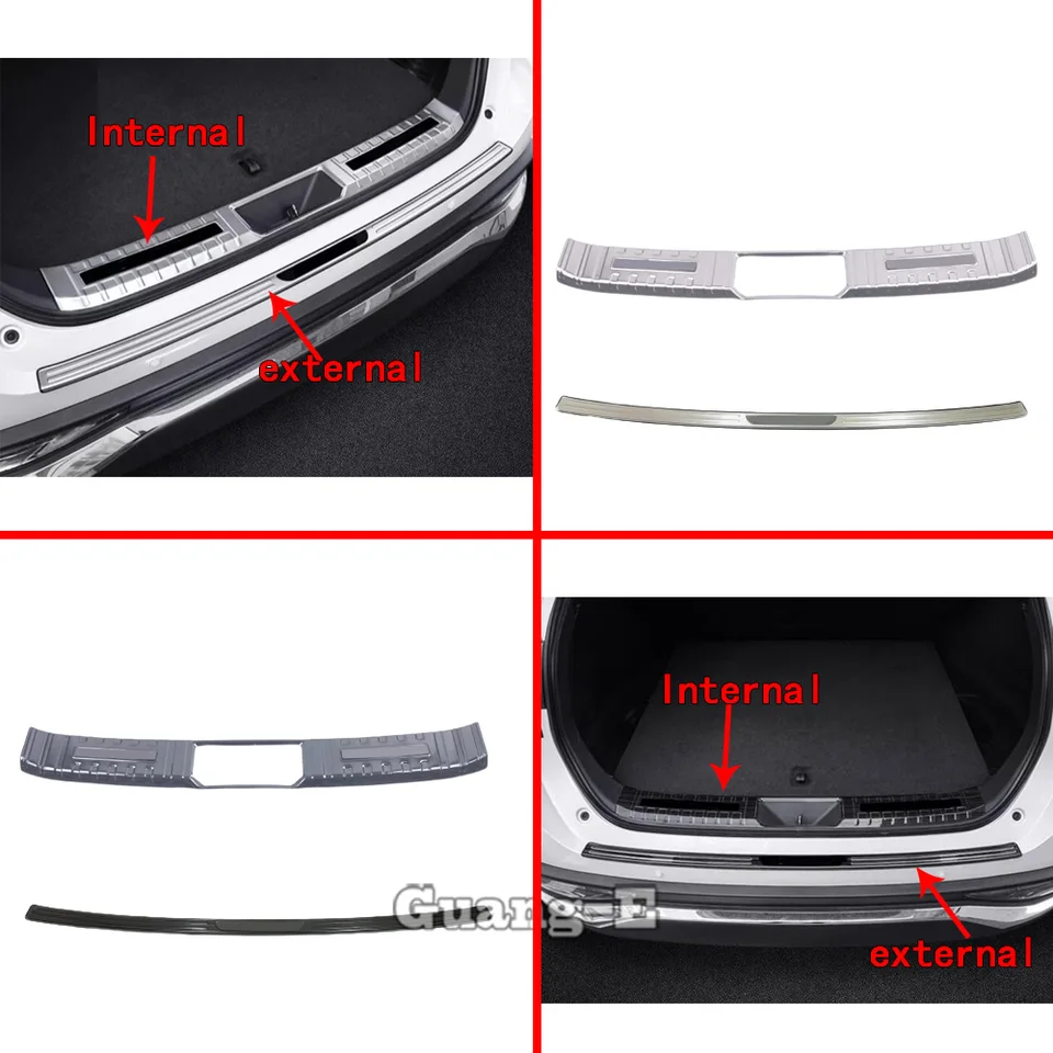 Pre Toyota Venza/Harrier 2021 2022 2023 2024 ABS/Oceľový prahový prahový pedál Strip Strip Zadný nárazník TRUNT DECORÁCIA DODÁVKA