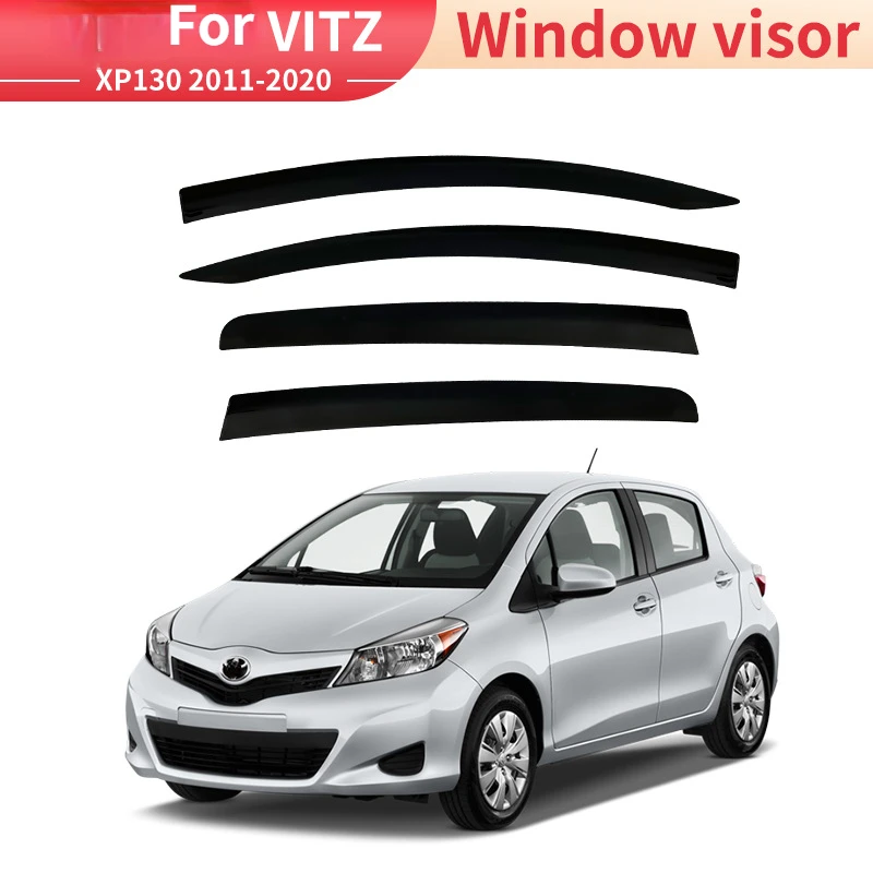 Pre Toyota Vitz 2011-2020 Príslušenstvo okenné priezory Weathershields Dažďový stráž odchýlky Visory Rain Guard Shades Ventvisor