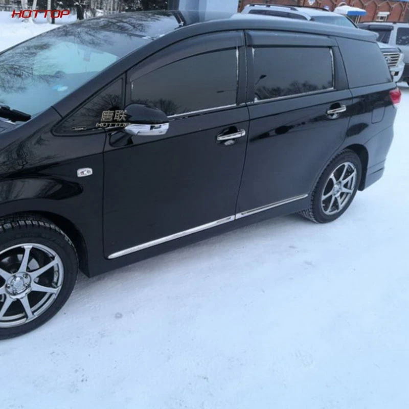 Pre Toyota Wigh Chromium Platuing Dvere Dvere Anti Collisie Dekoratívne dekorácie tela s jasnou tyčou Treje časti pásových dielov