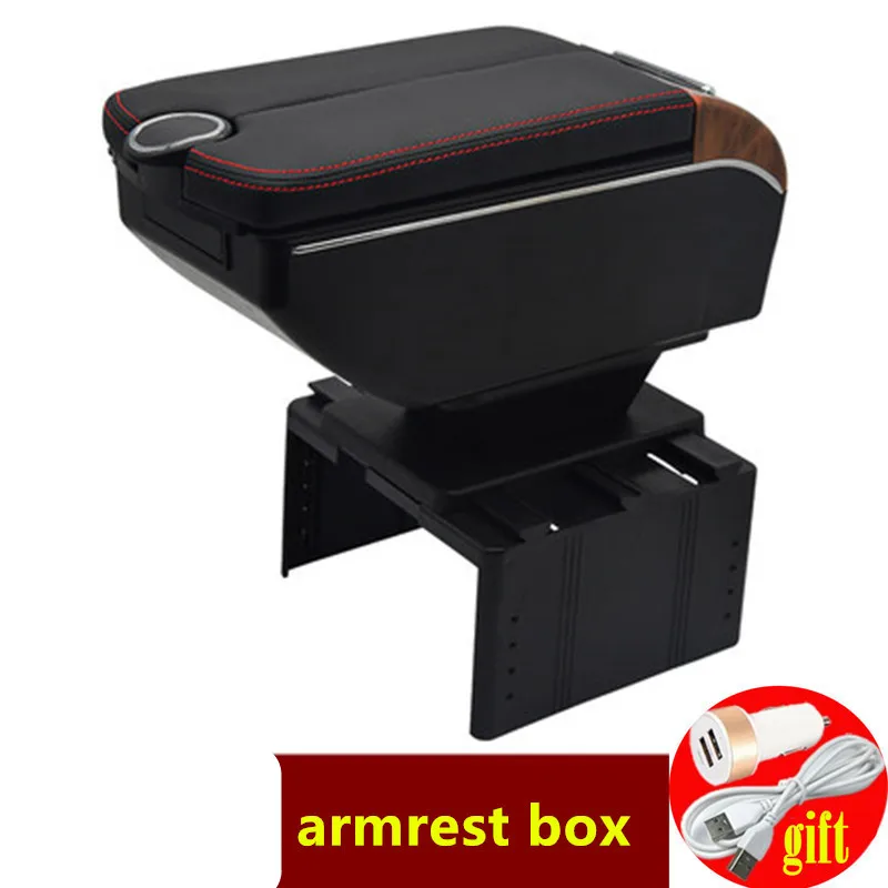 Pre toyota Wish Lirk lakťová škatuľa Dvojité dvere otvorené 7USB Center Console Storage Box Rad Rast