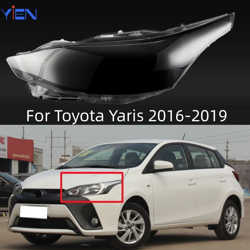 Pre Toyota Yaris 2016 2017 2018 2018 2019 auto predné svetlomet hlavy Light Light LaMp SHELL Cover Výmena