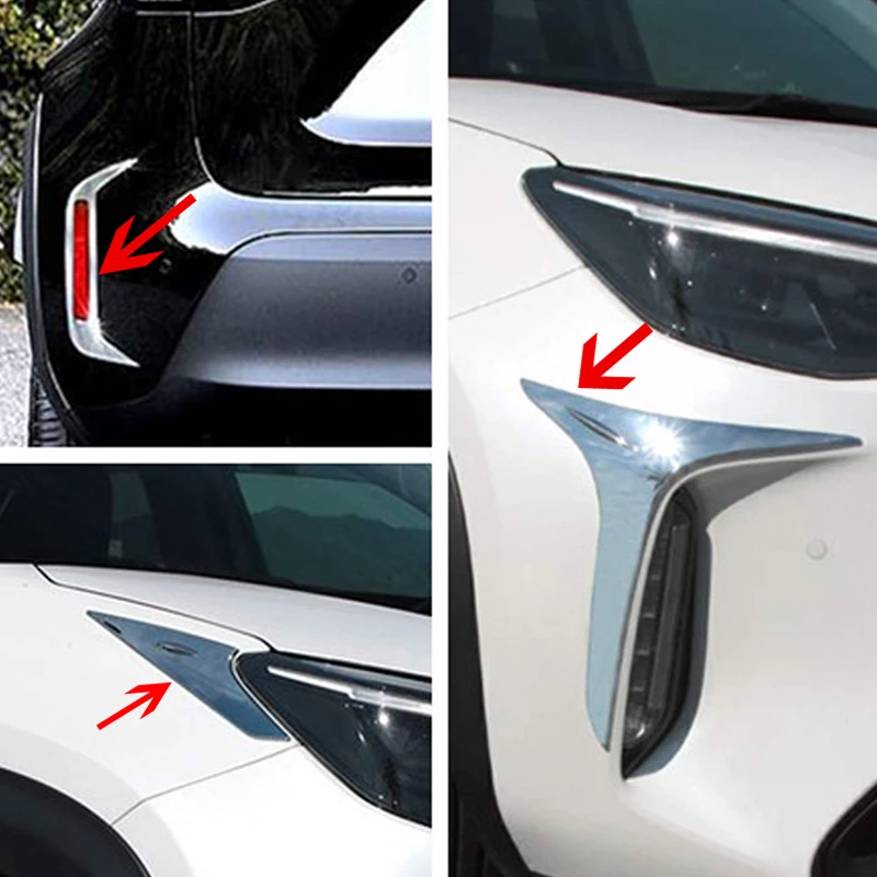 Pre Toyota Yaris kríž XP210 2020 2021 2022 2023 Chrome predná zadná hmlová hmlová hmla svetlo svetlo ráme
