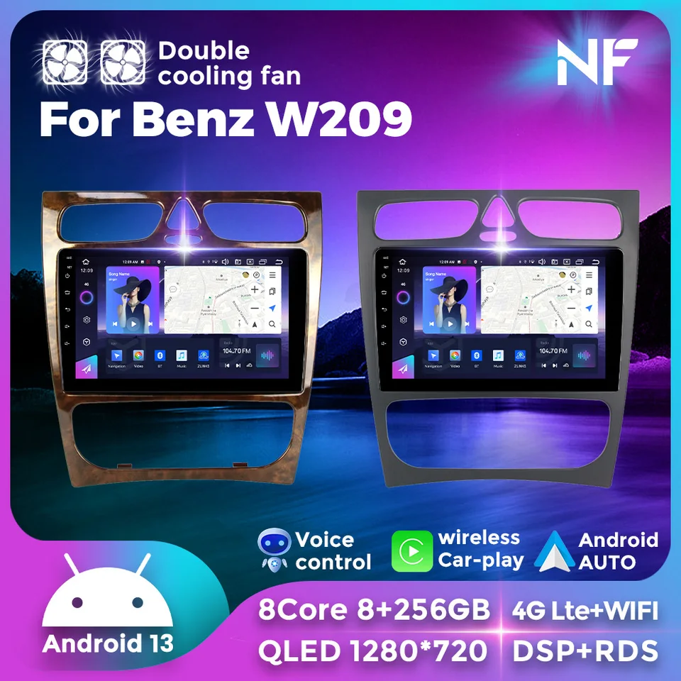 Pre triedu C-Class C Class W203 Benz W209 C180 C200 CL203 C209 A209 2004-2011 Android 13 Car Radio Multimedia Player CarPlay Auto