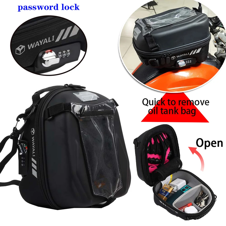 Pre Triumph Tiger800 Tiger 800 XC XCA XCX XR XRT XRX Príslušenstvo Cestovná taška Palivový tank Tack Tanklock Storage Racing Tašky
