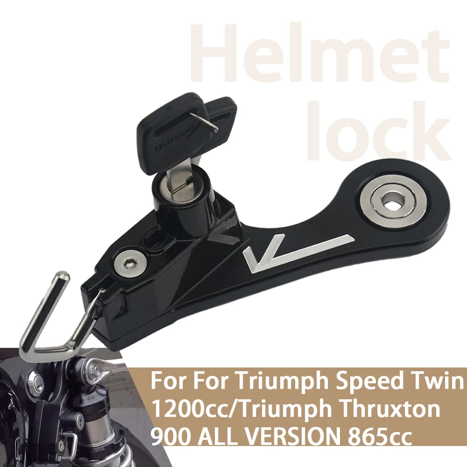 Pre Triumph Twins Bonneville Thruxton Scrambler 900 T100 Street Helmu Lock Kit Motorcycle Helmet Security Anti krádež zámku