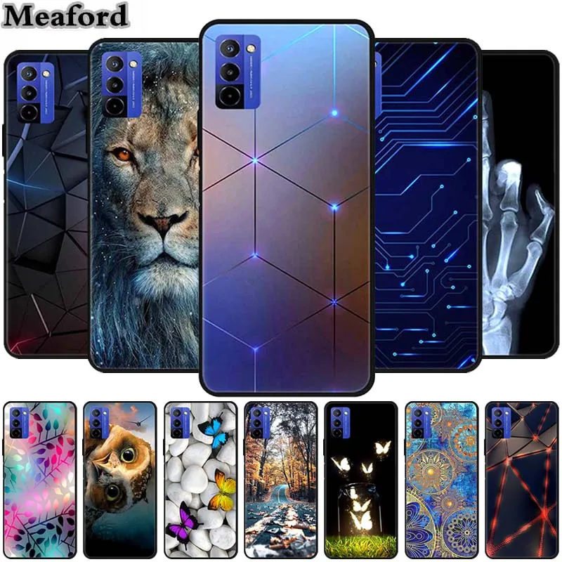 Pre ulefone note 12 12p puzdro Zvieratá TPU Mäkký silikónový telefón zadný kryt pre ulefone note12 ochranná nárazová odolná vlk nová vlk fonda