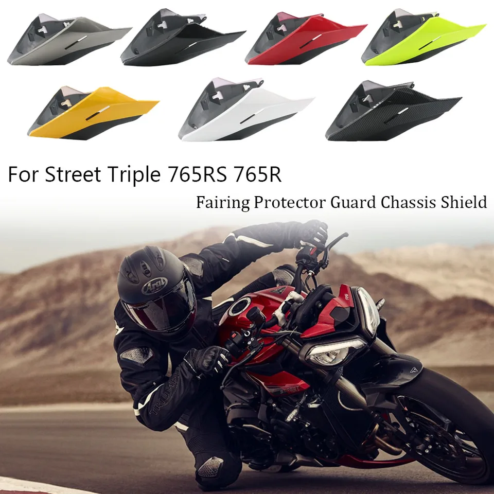 Pre ulicu Triple 765 Rs 765R 2023 2024 Motocykelový motor nižší spojler Body Bellypan Fairing ochranca ochranného krytu podvozok