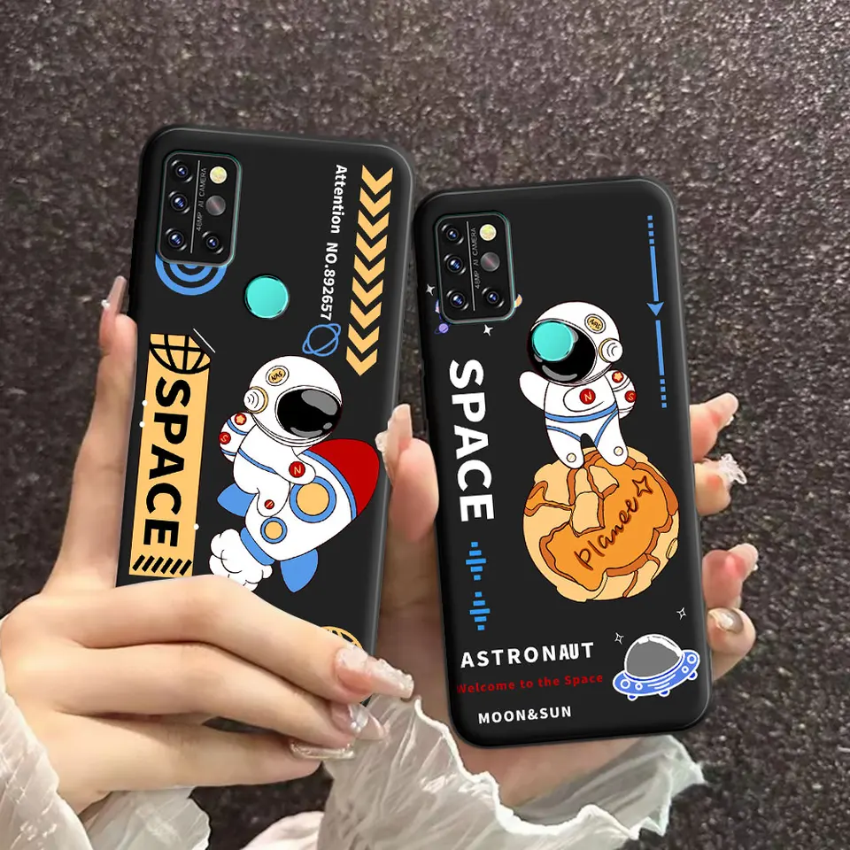 Pre UMIDIGI A9 PRO A9 PRO 2021 KARION Soft Silikone TPU astronaut Pattern Telefón puzdro pre UMIDIGI A9 Max