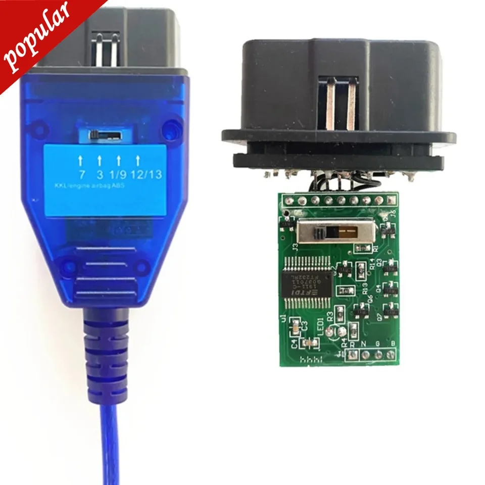 Pre VAG KKL pre Fiat ECU Scan Switch 4 Way Poloha FTDI FT232RL FT232RQ OBD2 USB Diagnostické rozhranie pre nástroj VAG KKL USB nástroj