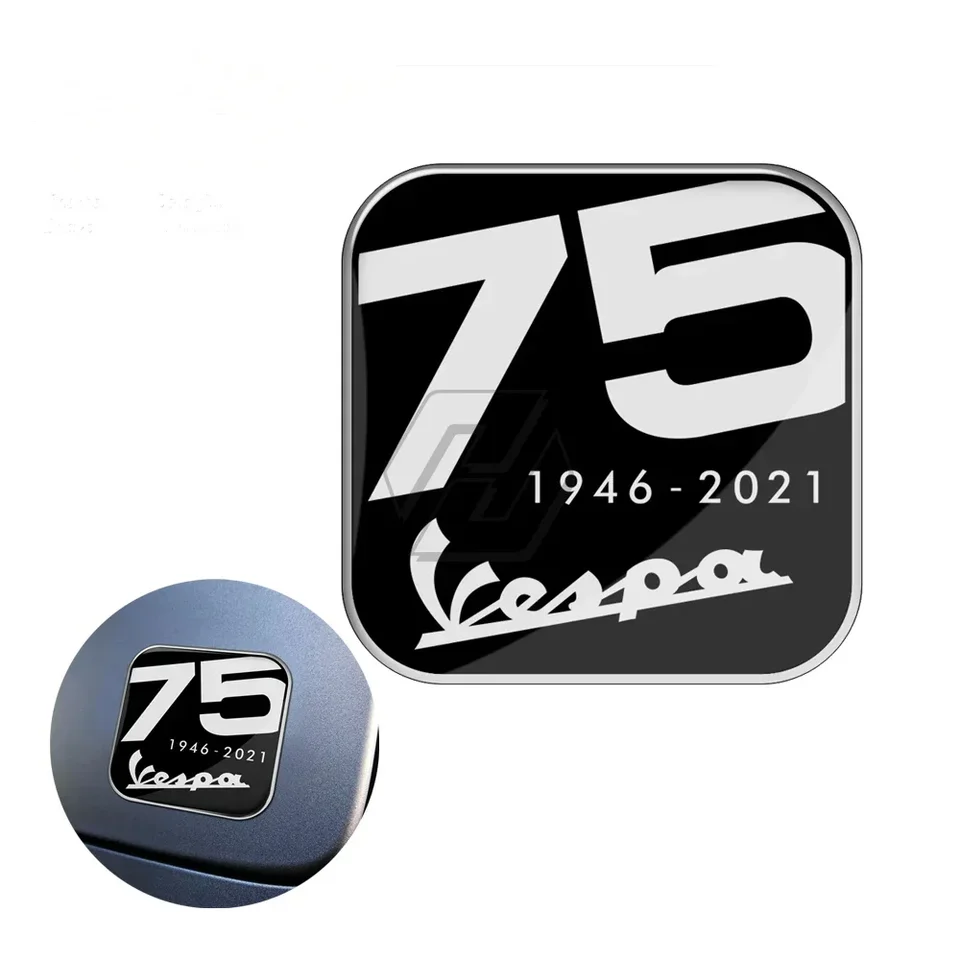 Pre Vespa GTS Sprint Primavera 75. 75 rokov mladé nálepky na výročie 3D Skúmanie skútr