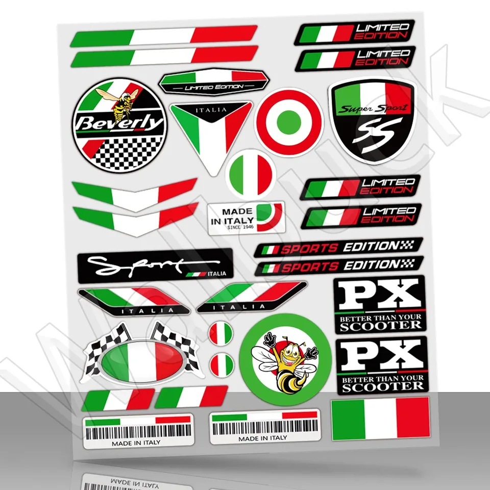 Pre Vespa GTS Sprint Primavera Piaggio LXV GTS 150 250 300 Super motocyklové nálepky Reflexné talianske príslušenstvo skútr