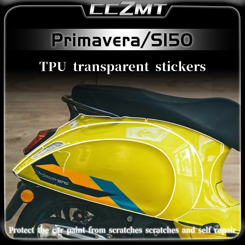 Pre Vespa Primavera 150 Primavera S150 2024 neviditeľné odevy automobilov Adhesívne Transparentné príslušenstvo ochranného filmu Modifikácia filmu