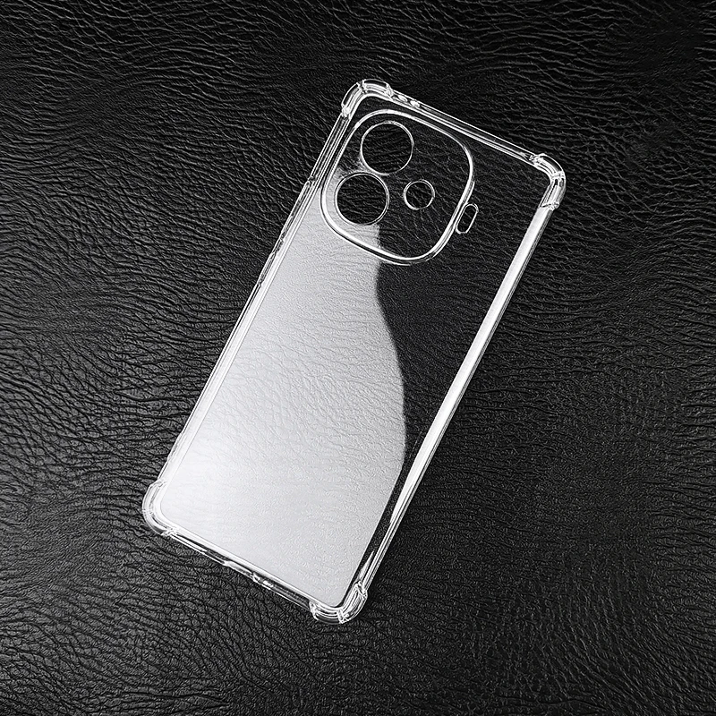 Pre vivo iqoo z9 z9x iqooz9 turbo tenký mäkký TPU Silikón Transparentný puzdro Shock odolný voči zadnému krytu
