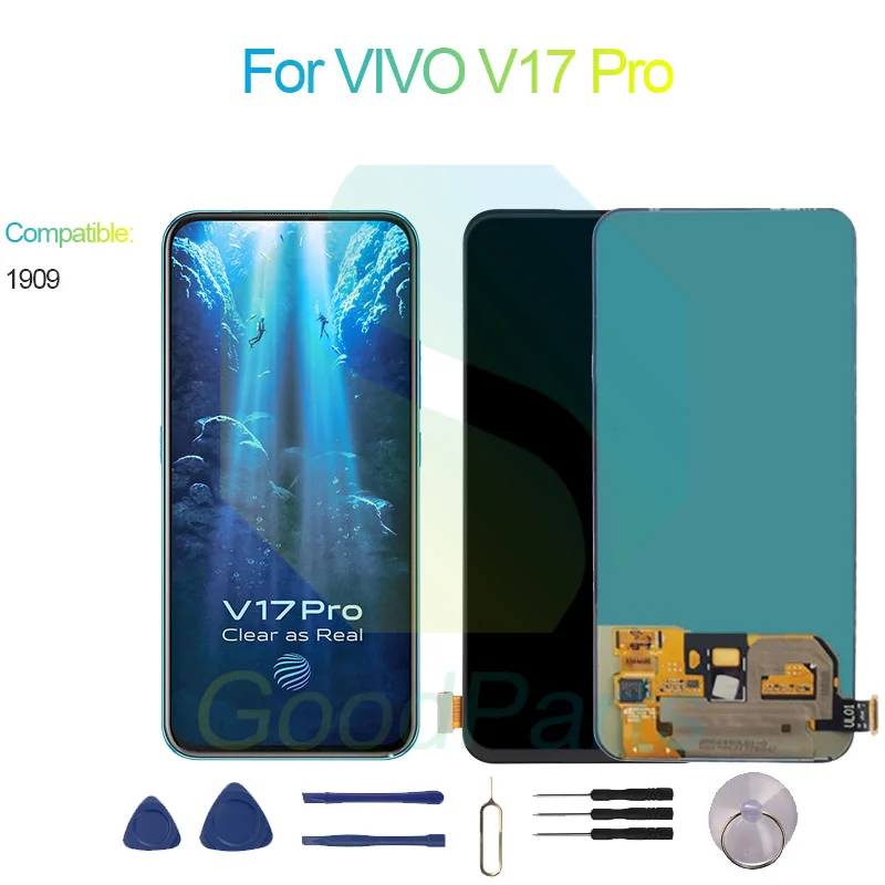 Pre Vivo V17 Pro Screen Display Explant 2400*1080 1909 Pre Vivo V17 PRO LCD Touch Digitalizer