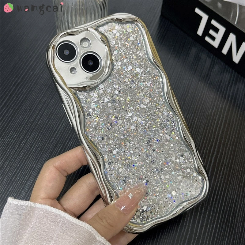 Pre Vivo V29 V27E V27 V25 V23 V23E V21S V20 PRO Y16 Y02S Y73S S1 Y7S Luxusný strieborný kryt zakrivený hrana Soft Mäk TPU